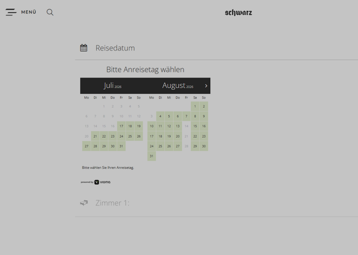 Vioma Booking Engine